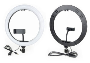 Lampa Pierścieniowa Led Ring 26 Cm + Mini Statyw Na Biurko Stolik