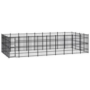 Lumarko Kojec zewnętrzny dla psów, stalowy, 33,18 m²!