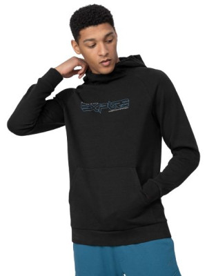 Bluza męska 4F z kapturem H4L22-BLM012 czarna