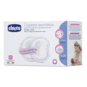 CHICCO 89257 wkładki laktacyjne 60szt antybakteryjne