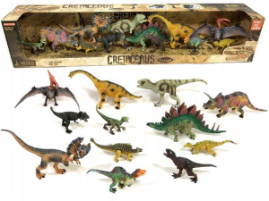 DUŻE DINOZAURY GUMOWE FIGURKI ZESTAW Ruchome nogi