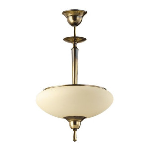 Przysufitowa lampa sypialniana AGAT ampla plafon szklany patyna matowa