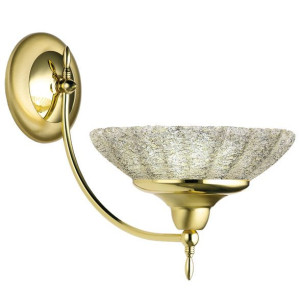 Ścienna lampa glamour ONYX salonowy kinkiet pałacowy patyna matowa