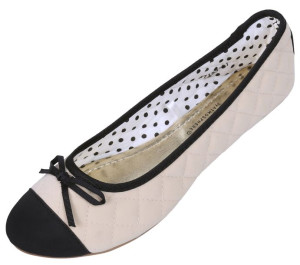 Kremowe balerinki chanelki PRIMARK ATMOSPHERE