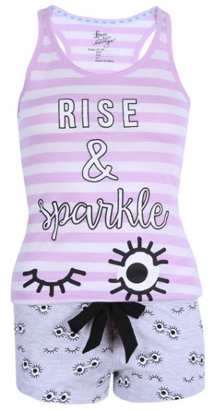 Fioletowa piżama Rise&Sparkle PRIMARK