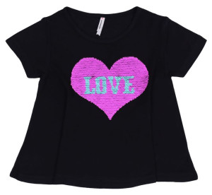 Magiczna bluzka cekiny - serce YD PRIMARK