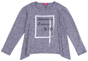 Szara bluzeczka melanż z napisem PRIMARK