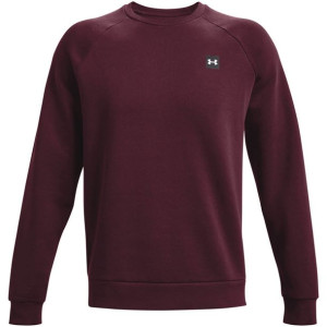 Bluza męska Under Armour Rival Fleece Crew bordowa 1357096 600