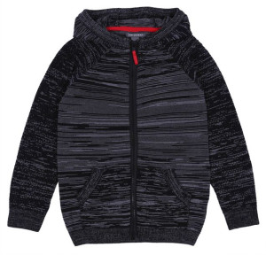 Szaro-czarny sweter z kapturem PRIMARK