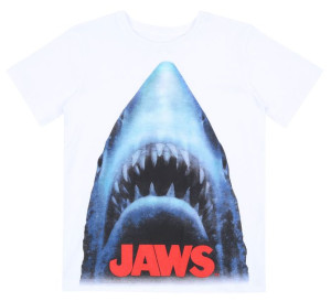 Biała koszulka Szczęki JAWS UNIVERSAL