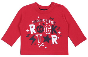 Czerwona bluzka Rock Star PRIMARK