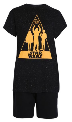 Czarna piżama STAR WARS DISNEY