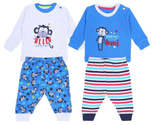 2 x Niebieska piżama w małpki PRIMARK