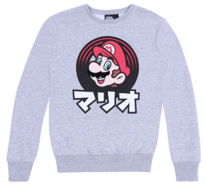 Szara bluza męska SUPER MARIO