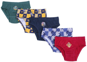 5 x Kolorowe majtki chłopięce HARRY POTTER