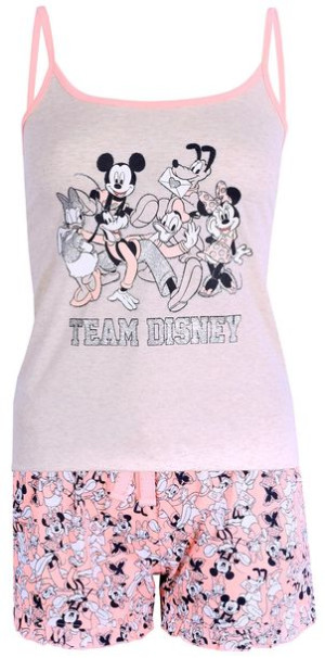 Beżowo-neonowa pizama TEAM DISNEY