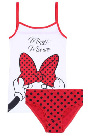 Biało-czerwona koszulka + majtki Minnie DISNEY