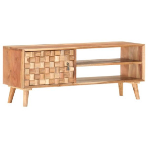 Szafka pod TV, 100 x 35 x 40 cm, lite drewno akacjowe