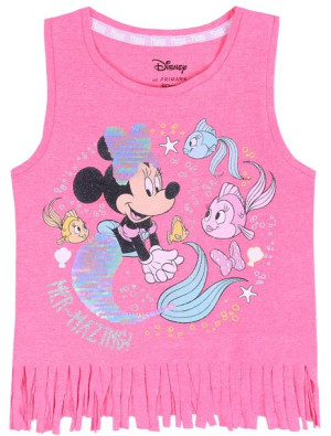 Różowa bluzeczka z frędzlami Myszka Minnie DISNEY