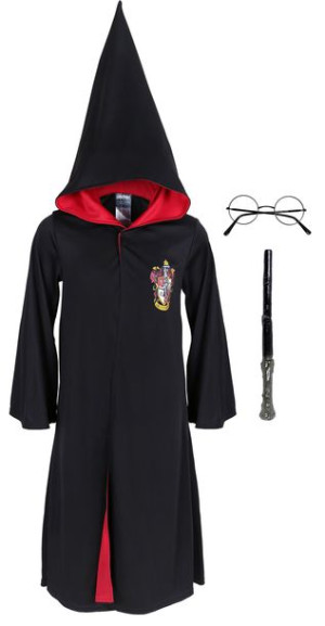 Zestaw: peleryna + akcesoria Harry Potter