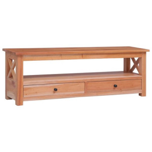 Szafka pod TV, 115x30x40 cm, lite drewno mahoniowe