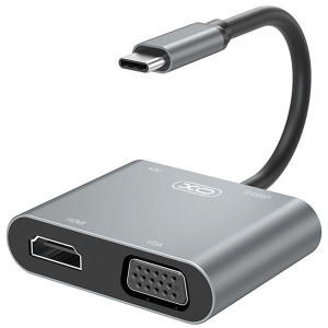 Adapter / Przejściówka Xo Hub Hub001 4w1 Srebrny