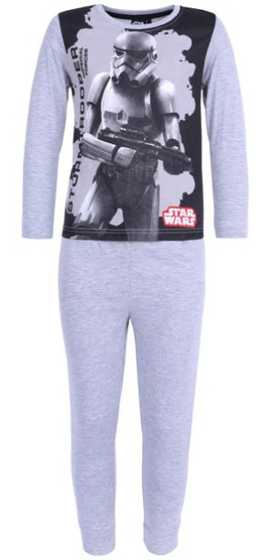 Jasnoszara piżama chłopięca Star Wars DISNEY