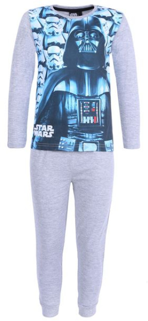 STAR WARS Piżama chłopięca szaro-niebieska