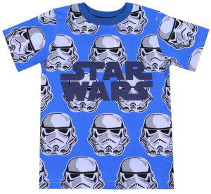 Niebieski, chłopięcy t-shirt STAR WARS Disney