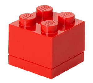 Czerwone minipudełko klocek 4 LEGO
