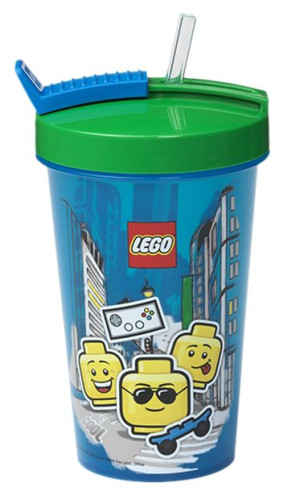 Kubek ze słomką Boy LEGO 500ml