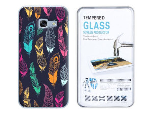 Galaxy A3 2017 A320 Kreatui Etui Case 0.3mm +szkło