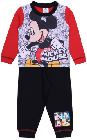 Pizama chłopięca z czarnymi spodniami Myszka Mickey Disney