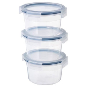 Ikea 365+ Pojemnik Na Żywność Okrągły 3 Szt. 750ml