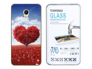 Kreatui Etui Żel Fotocase 0.3mm Meizu Mx6 + Szkło
