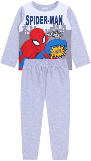 Szara, chłopięca piżama Spiderman MARVEL