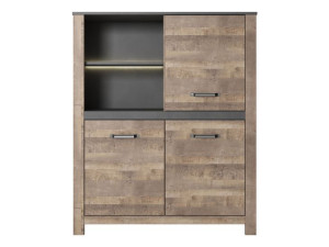 WITRYNA niska do salonu Werisan 110 cm + LED białe