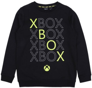 Czarna, młodzieżowa bluza z długim rękawem Xbox