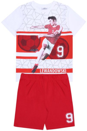 Biało-czerwona piżama chłopięca Robert Lewandowski