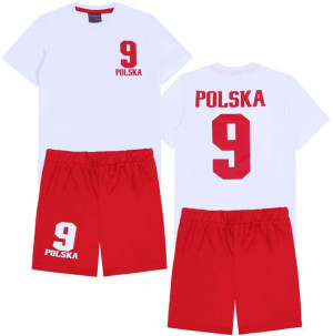 Biało-czerwony chłopięcy komplet sportowy "POLSKA"