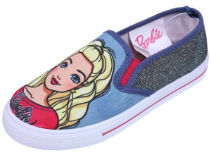 Dżinsowe trampki slip on z brokatowymi wstawkami BARBIE 33
