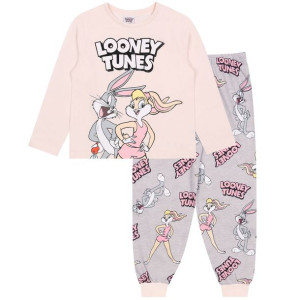 Szaro-różowa piżama na długi rękaw Królik Bugs LOONEY TUNES