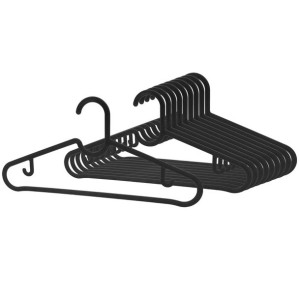 SPRUTTIG Czarne wieszaki na ubrania IKEA