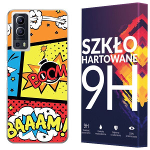 Etui Do Vivo Y52 5g Pokrowiec Artcase + Szkło 9h
