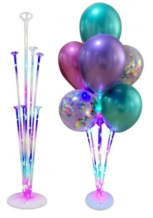 Stojak Stelaż Na Balony Świecący Urodziny Xl 75cm
