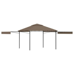 Altana z 2 wysuwanymi daszkami, 3x3x2,75 m, taupe,