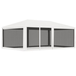 Namiot imprezowy z 4 siatkowymi ściankami, 4x6 m,