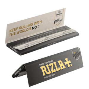 Bibułki Rizla+ Silver King Size Slim ultra-cienkie