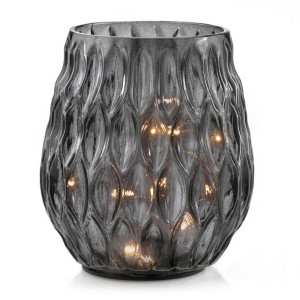 AmeliaHome LAmpion dekoracja LED MADRID 11X13 czarny