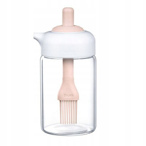 Pojemnik na olej z pędzelkiem silikonowym 230ml